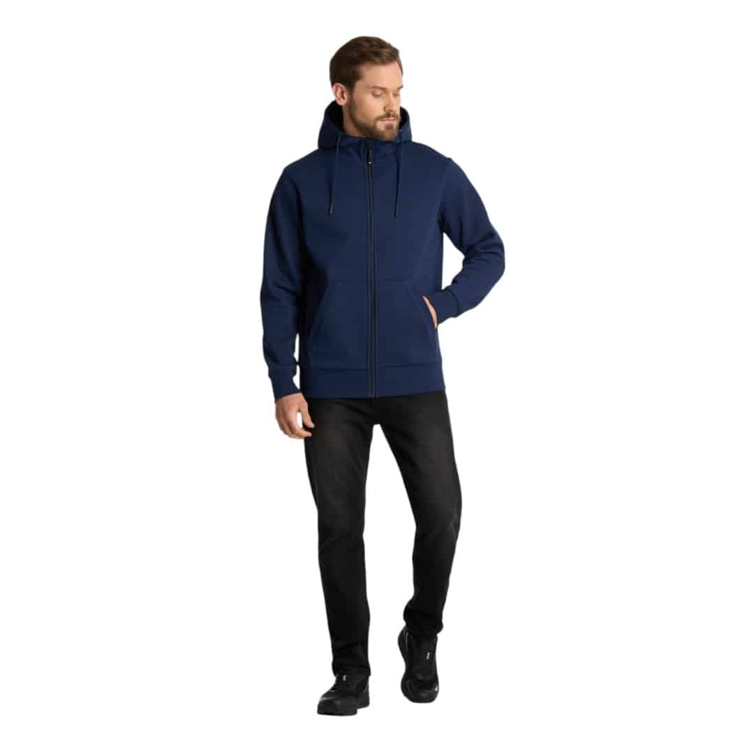 Poleron Hombre Ulmo Full Zip Azul Marino Lippi - Imagen 7