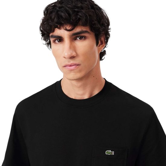 POLERA HOMBRE TH28 NEGRO LACOSTE - Imagen 3