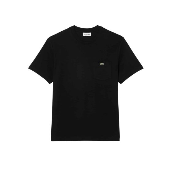 POLERA HOMBRE TH28 NEGRO LACOSTE - Imagen 4