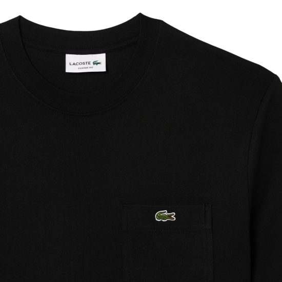 POLERA HOMBRE TH28 NEGRO LACOSTE - Imagen 5