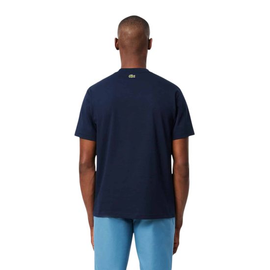 POLERA HOMBRE TH656523166 AZUL LACOSTE - Imagen 2