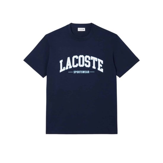 POLERA HOMBRE TH656523166 AZUL LACOSTE - Imagen 5