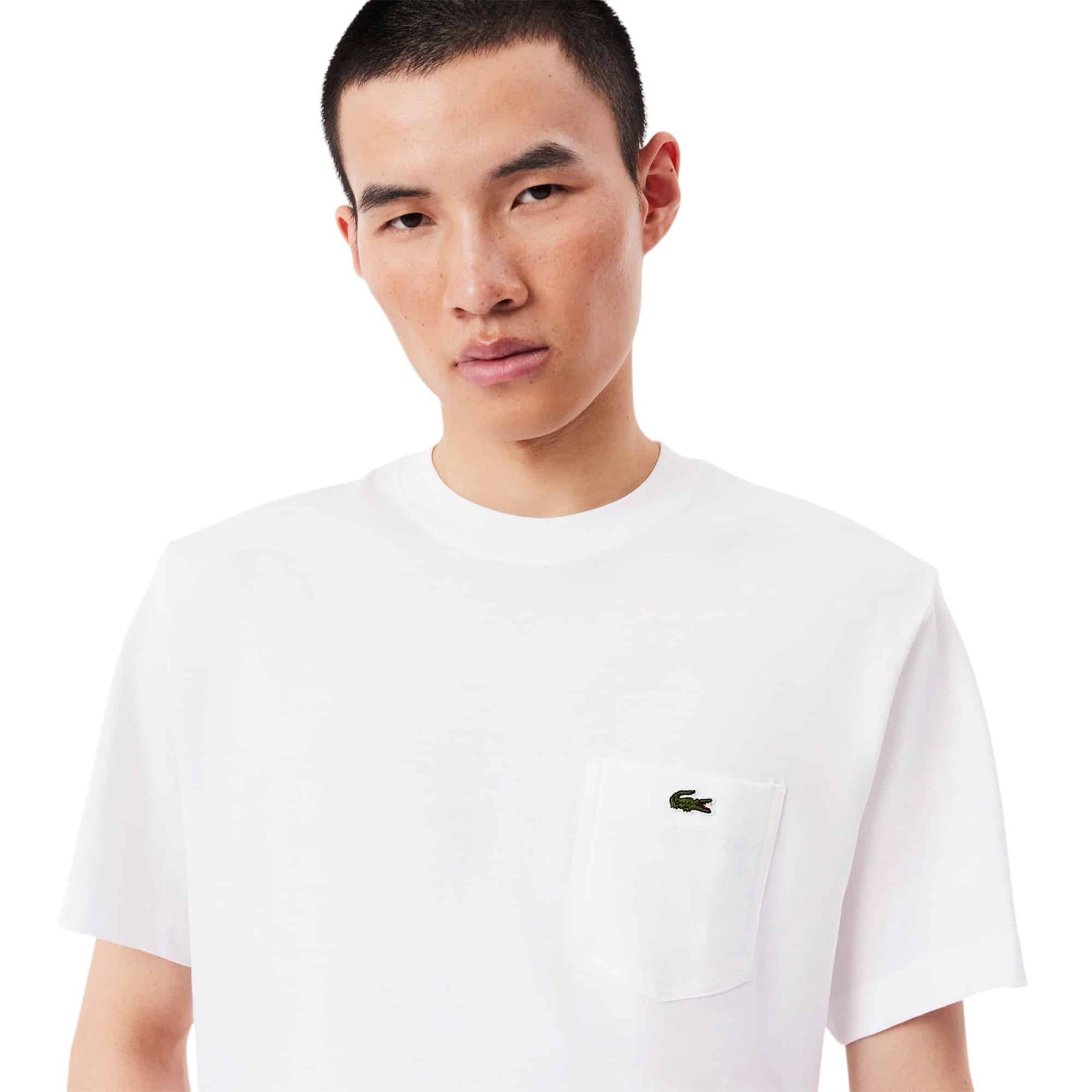 POLERA HOMBRE TH2827 BLANCO LACOSTE - Imagen 3