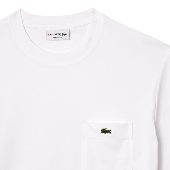 POLERA HOMBRE TH2827 BLANCO LACOSTE - Imagen 5