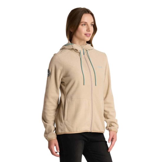 Polar Mujer Stripes Nano-F Full Zip Hoody Crudo Lippi - Imagen 3