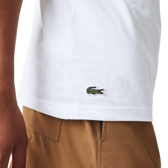 POLERA HOMBRE TH1265 BLANCO LACOSTE - Imagen 3