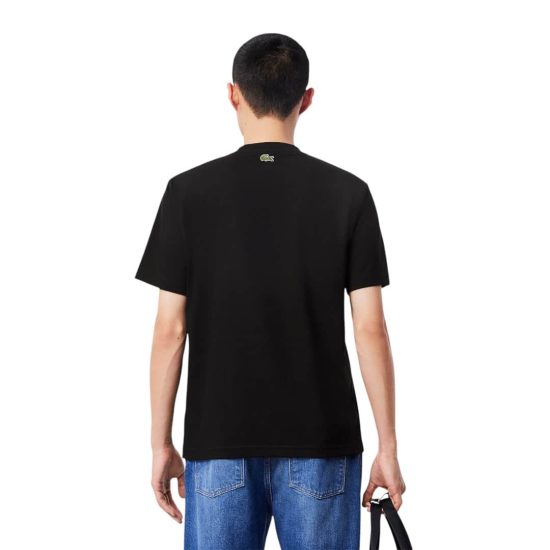 POLERA HOMBRE TH6541 NEGRO LACOSTE - Imagen 2
