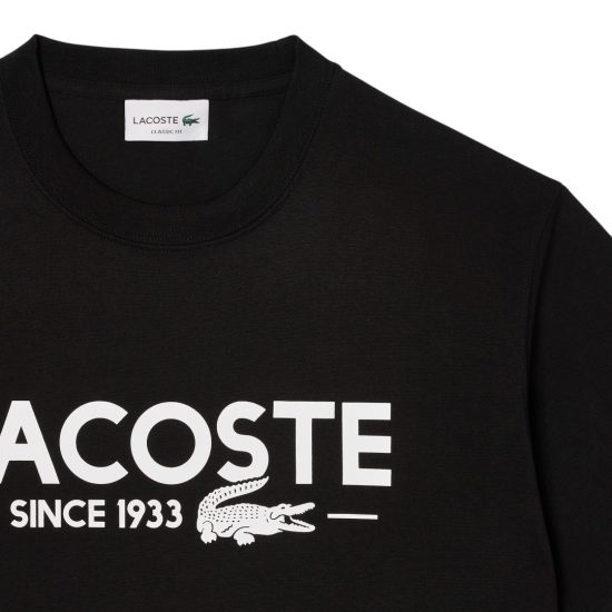 POLERA HOMBRE TH6541 NEGRO LACOSTE - Imagen 6