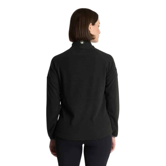 Polerón Mujer Stripes Nano-F Full Zip Negro Lippi - Imagen 4
