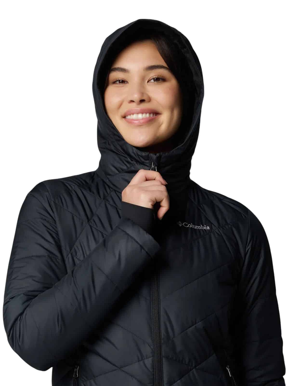 PARKA MUJER HEAVENLY NEGRO COLUMBIA - Imagen 3