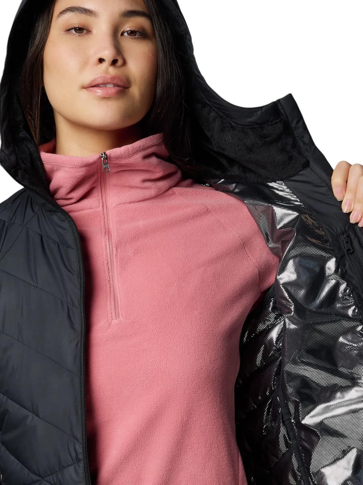 PARKA MUJER HEAVENLY NEGRO COLUMBIA - Imagen 4