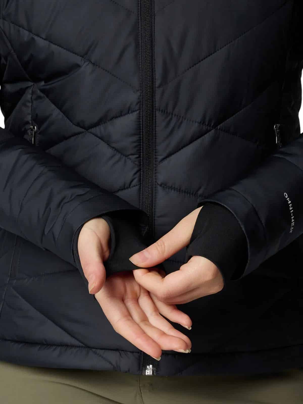 PARKA MUJER HEAVENLY NEGRO COLUMBIA - Imagen 5