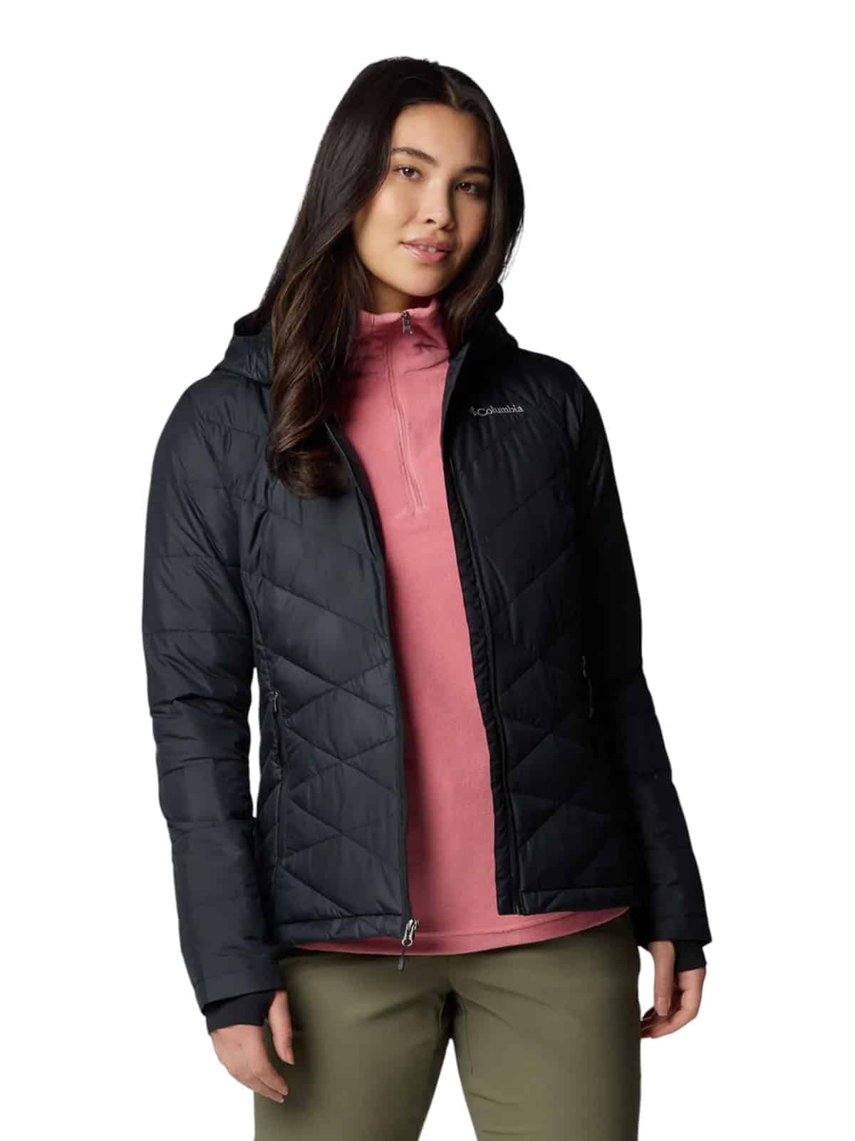 PARKA MUJER HEAVENLY NEGRO COLUMBIA - Imagen 6