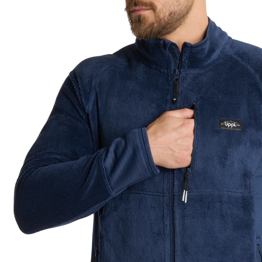 Polar Hombre Numan Shaggy-Pro Jacket Azul Marino Lippi - Imagen 5