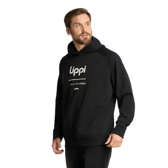 Polerón Hombre Insigne Hoody Sweatshirt Front Print Negro Lippi - Imagen 4