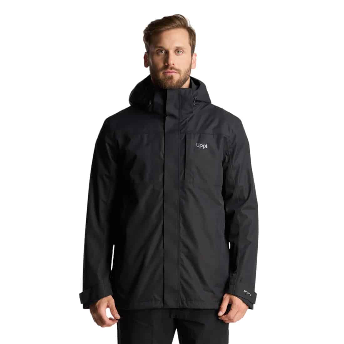 Chaqueta Hombre Tres Cruces Fusion-3 Hoody Jacket Negro Lippi - Imagen 4