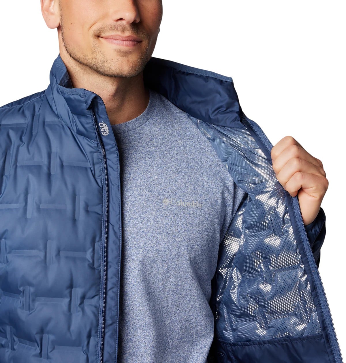 PARKA HOMBRE 2086241 AZUL COLUMBIA - Imagen 4