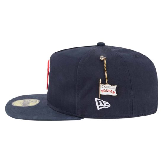 Gorro 59Fifty Boston Red Sox MLB Side Flag Navy - Imagen 3