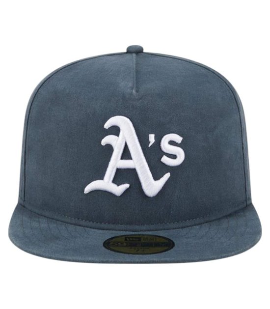 Gorro 59Fifty Oakland Athletics Championshio Side Flag Blue - Imagen 2