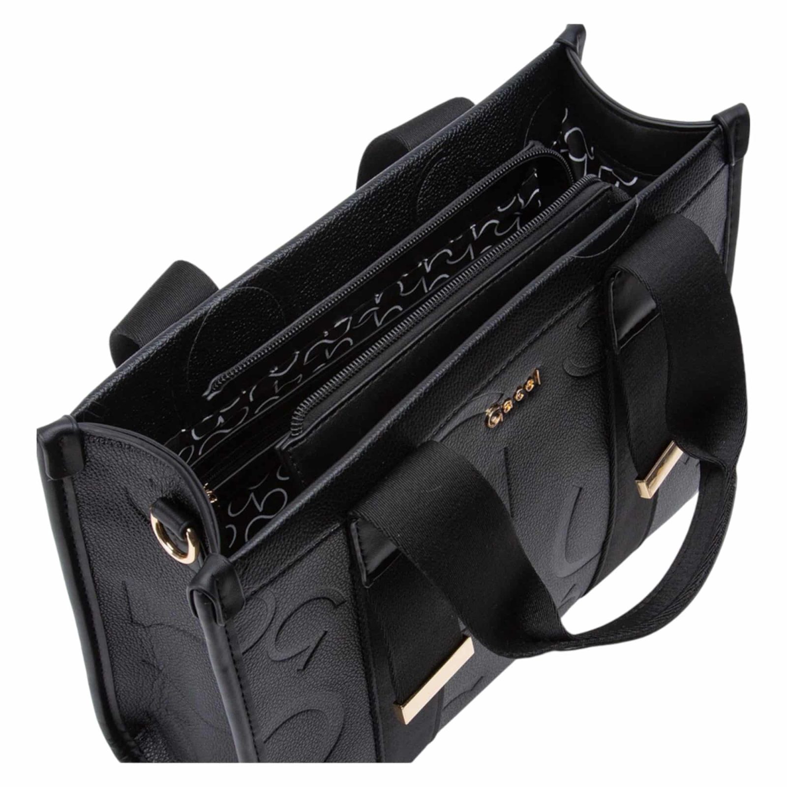 CARTERA DOS ASAS MEDIANA GRANEADO NEGRO CAR3333 GACEL - Imagen 6