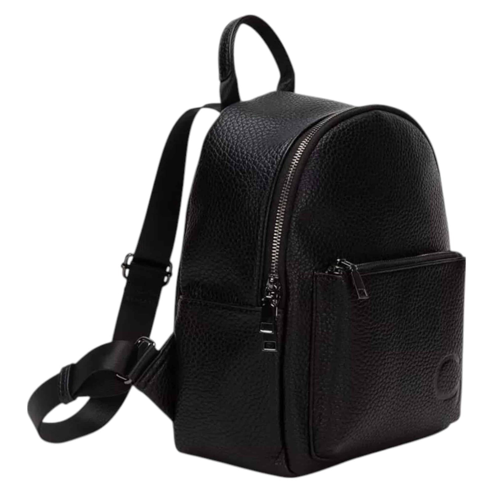 MOCHILA PEQUEÑA SINTETICO GRANEADO NEGRO CAR3264 GACEL - Imagen 3
