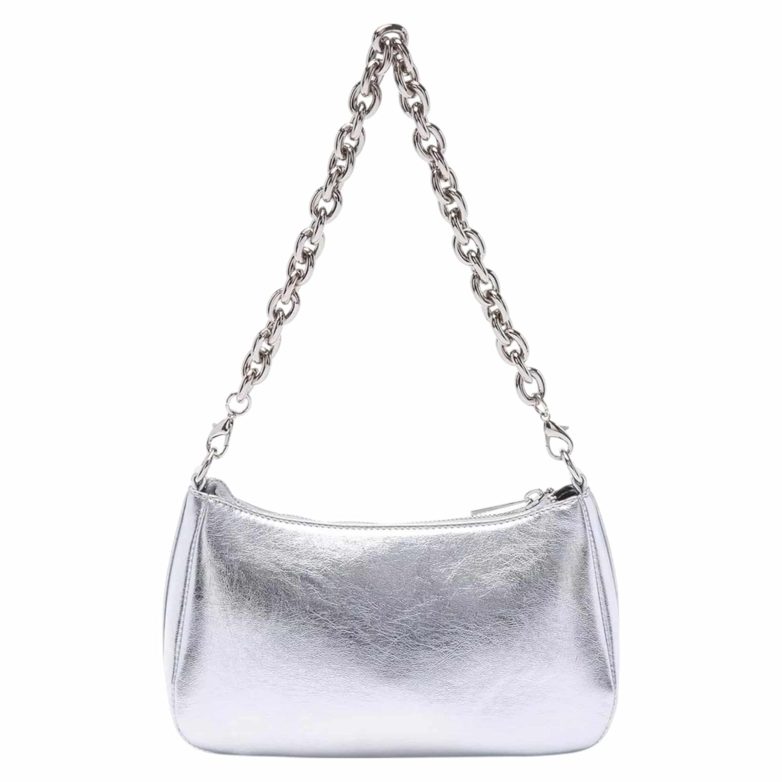 CARTERA BANDOLERA PEQUEÑA VERNIZ PLATA CAR2989 GACEL - Imagen 3