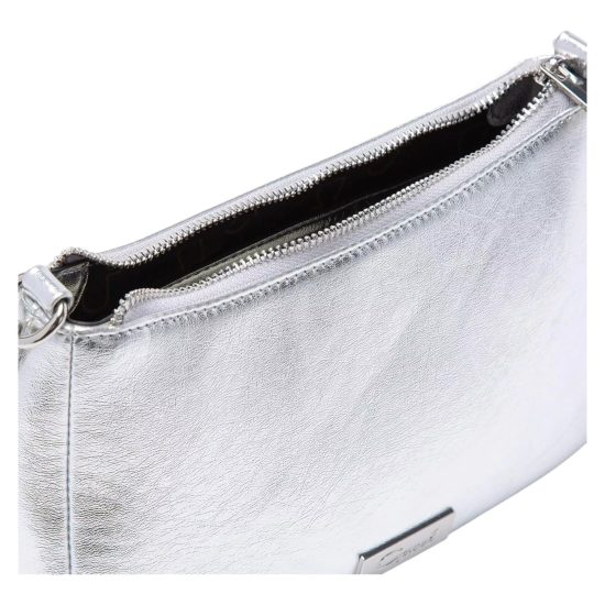 CARTERA BANDOLERA PEQUEÑA VERNIZ PLATA CAR2989 GACEL - Imagen 5