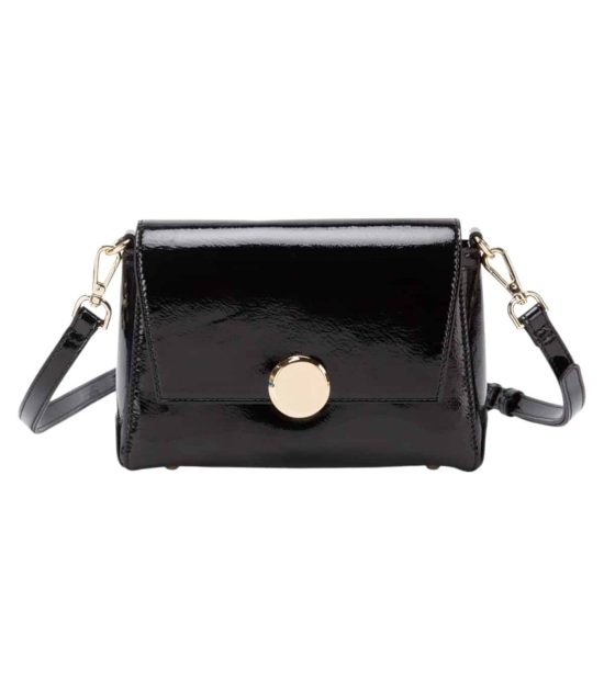CARTERA BANDOLERA PEQUEÑA VERNIZ NEGRO - Imagen 6