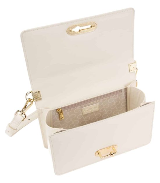 CARTERA RETRO CON TAPA PEQUEÑA OFF WHITE CAR3327 GACEL - Imagen 5