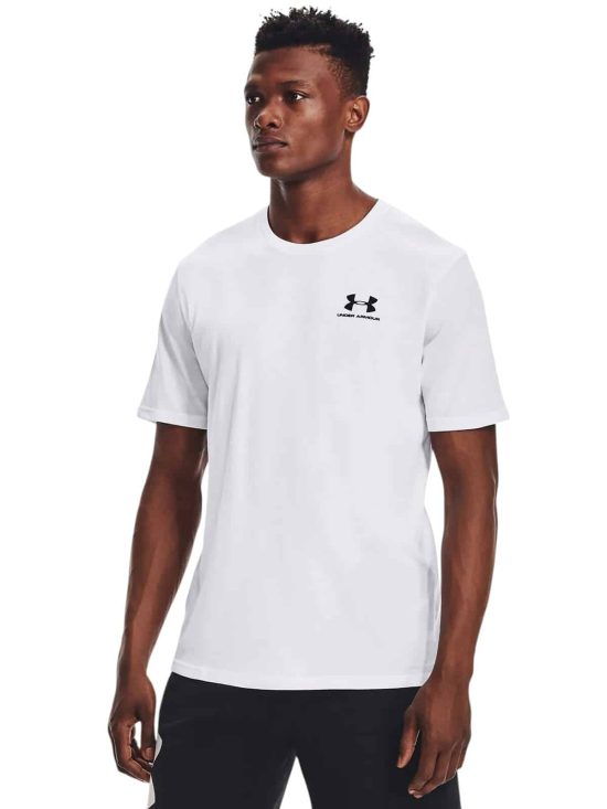 Polera Hombre Sportstyle LC Blanco Under Armour - Imagen 3