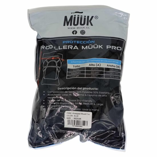 RODILLERA VOLLEY PROTECT NEGRA TALLA S MUUK - Imagen 5