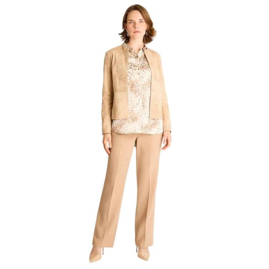 CASACA SUEDE CRAQUELADO CAMEL LDP - Imagen 4