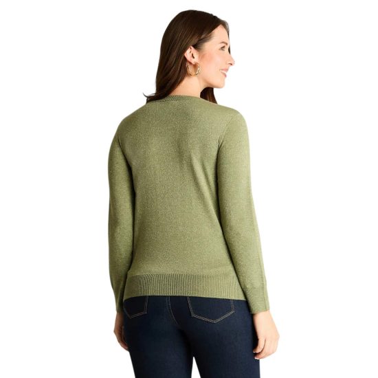 SWEATER CON BRILLOS VERDE LDP - Imagen 2