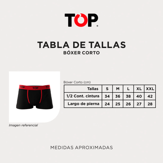PACK 4 BOXER HOMBRE TRUNK ALGODON  205 P-4 C10 TOP - Imagen 3