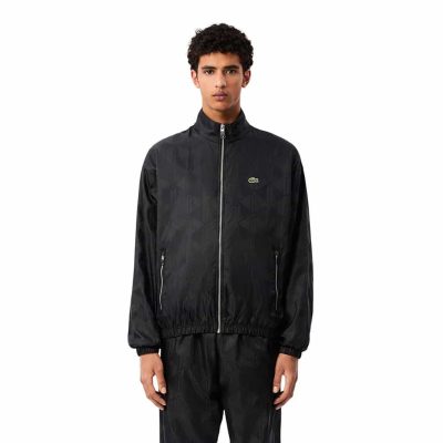 CHAQUETA CORTAVIENTO HOMBRE NEGRO LACOSTE
