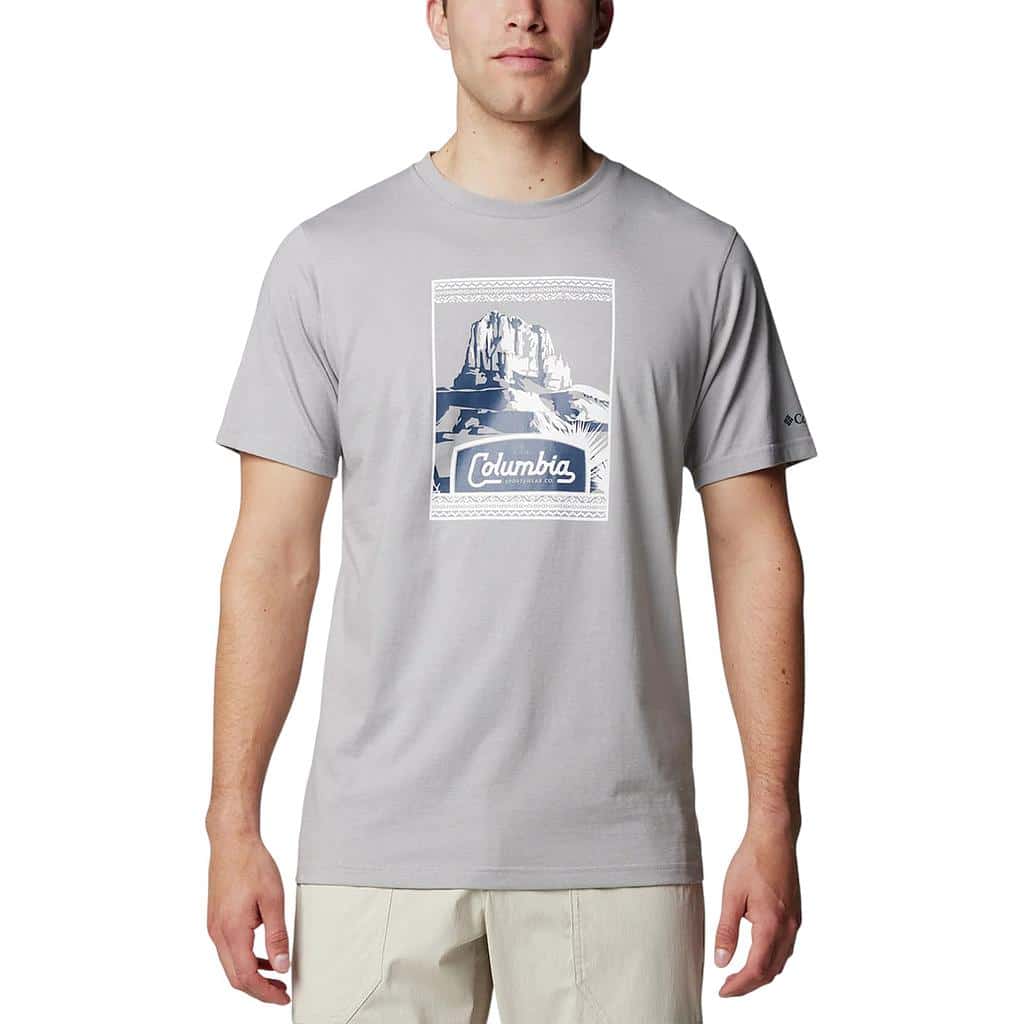 POLERA HOMBRE CSC SEASONAL LOGO TE GREY COLUMBIA