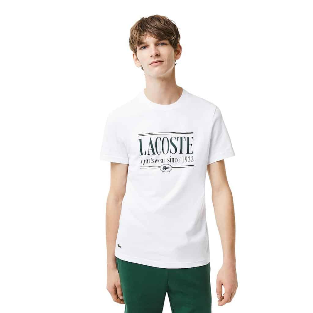 POLERA HOMBRE TH1265 BLANCO LACOSTE