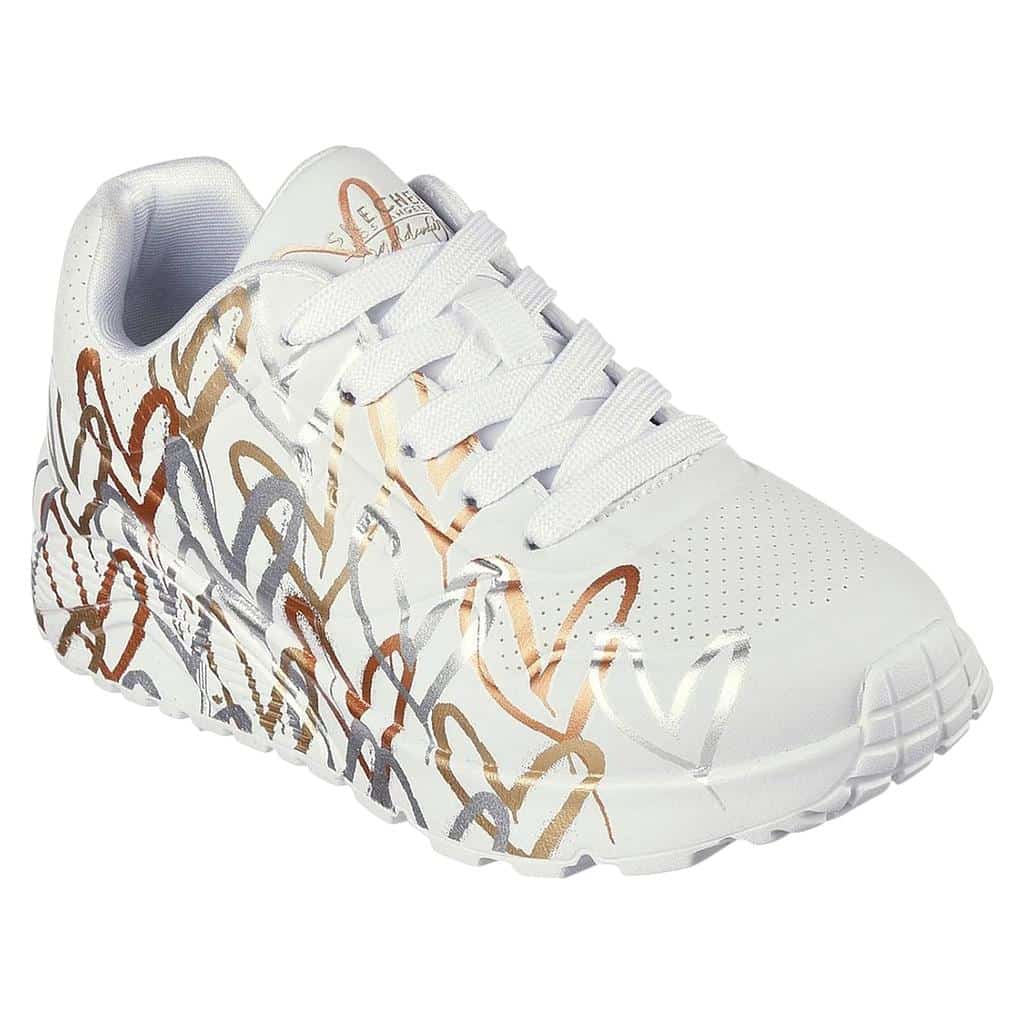 ZAPATILLA NIÑA UNO LITE METALLIC LOVE WTGD SKECHERS