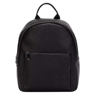 MOCHILA PEQUEÑA SINTETICO GRANEADO NEGRO CAR3264 GACEL