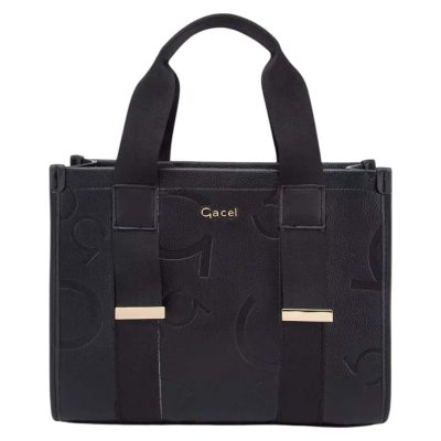 CARTERA DOS ASAS MEDIANA GRANEADO NEGRO CAR3333 GACEL
