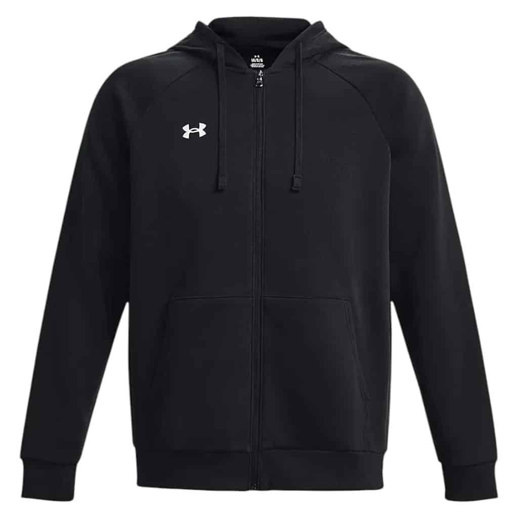 POLERON DEPORIVO HOMBRE CON CAPUCHA NEGRO UNDER ARMOUR