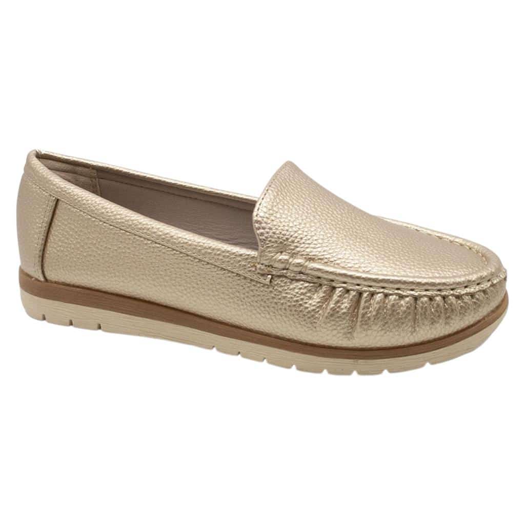 Mocasín Bonnyfranco Mujer Color Oro