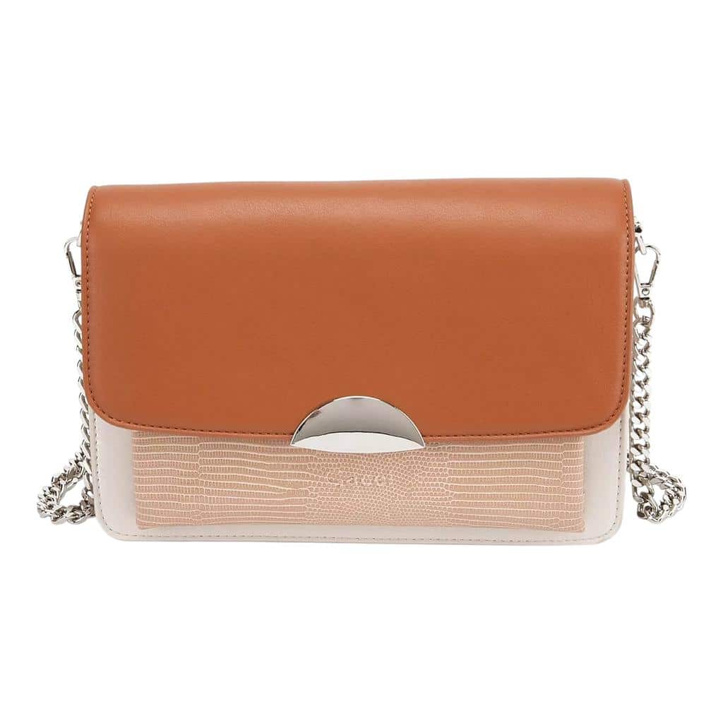 Cartera Retro Con Tapa Pequeña Gacel Capuccino Car3312