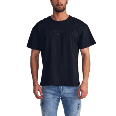 Polera Hombre Relaxed Fit Cotton Slub Negro Ellus