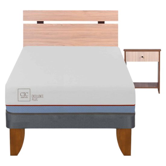 Cama Europea 1,5 Plazas Excellence Plus + Set Olmo - Imagen 2