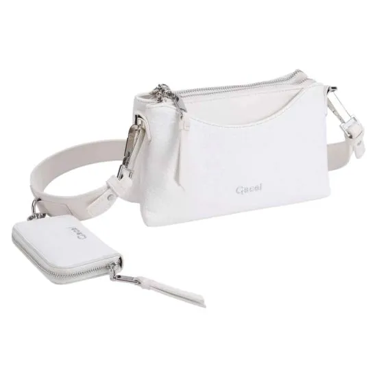 Cartera Bandolera Pequeña Gacel Blanco Car3323 - Imagen 3