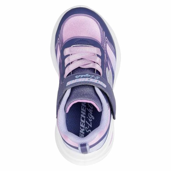 Zapatilla Niña Lights Cosmic Glow Navy Skechers - Imagen 3