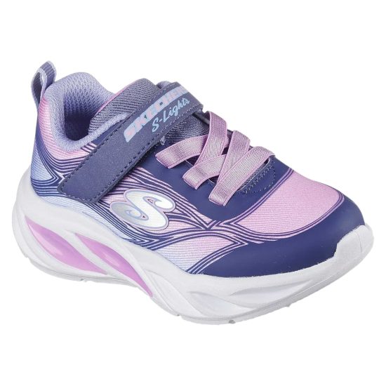 Zapatilla Niña Lights Cosmic Glow Navy Skechers - Imagen 5