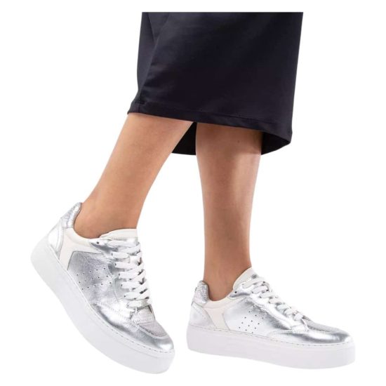 Zapatilla Mujer Metalizado Plateado Regina Gacel - Imagen 3