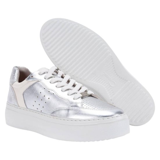 Zapatilla Mujer Metalizado Plateado Regina Gacel - Imagen 4